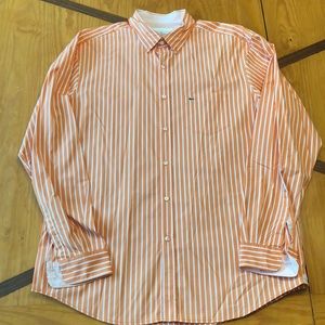 Men’s Lacoste Regular Fit 44 Button Up Orange
